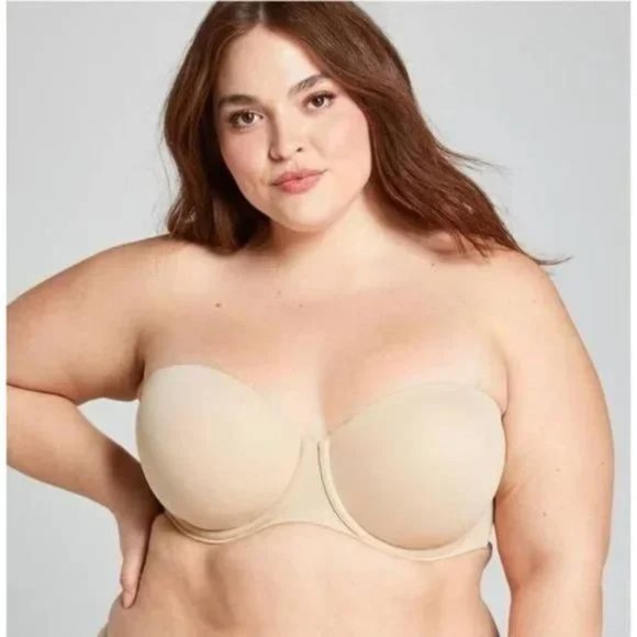 Lane Bryant Cacique Lightly Lined Multi Way Strapless Bra 44G - Picture 1 of 6